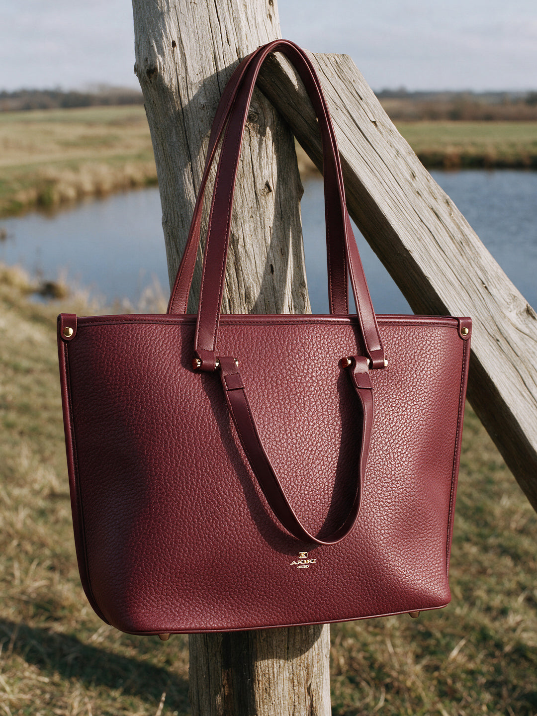 Harlow Large Red Tote Bag