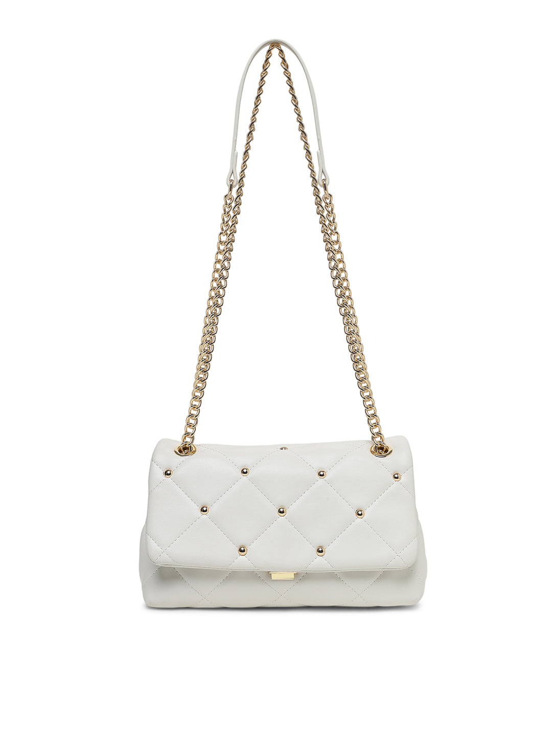 Chancery Flap Medium Sling Bag White