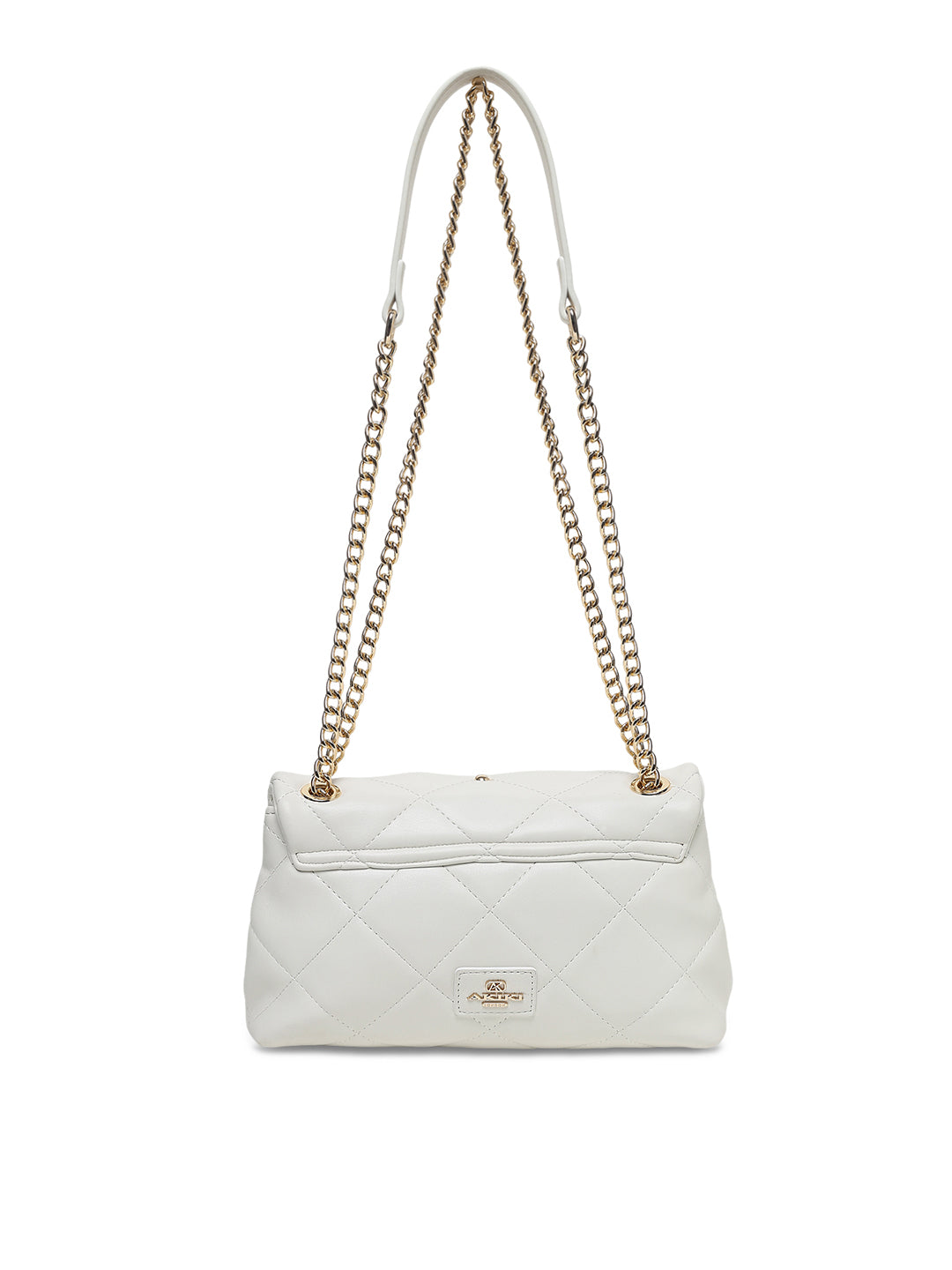 Chancery Flap Medium Sling Bag White