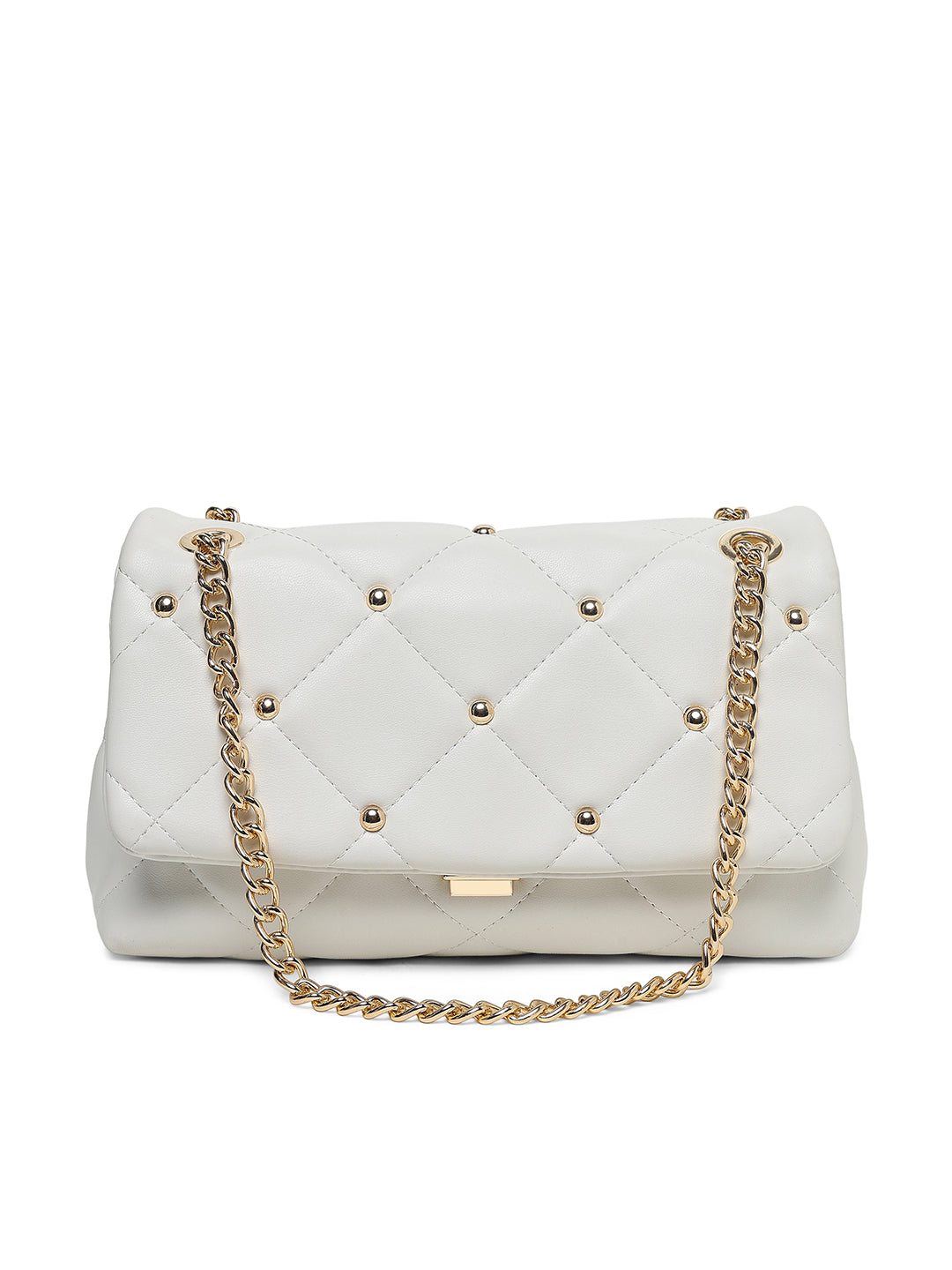 Chancery Flap Medium Sling Bag White