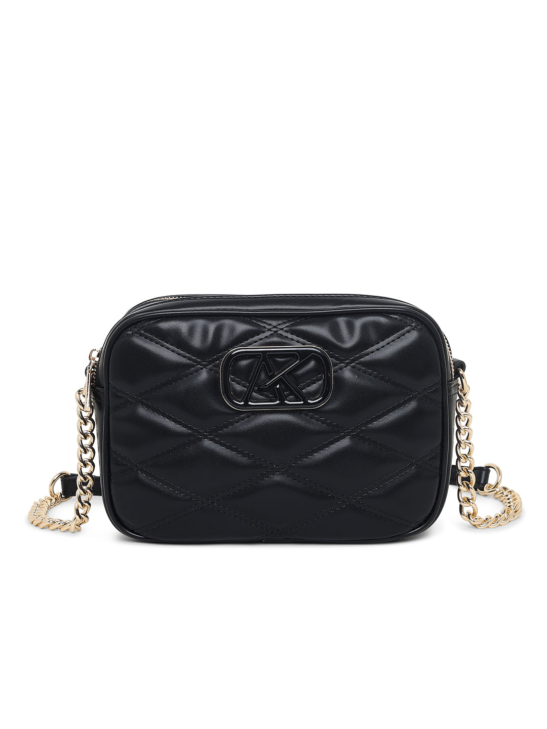 Stamford 2 Compartments Medium Sling Bag Black