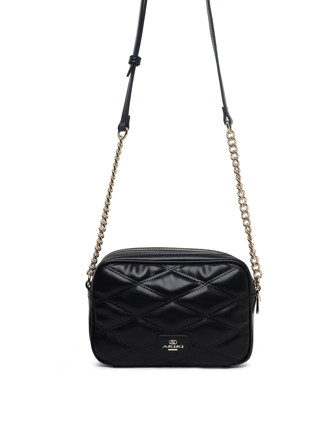 Stamford 2 Compartments Medium Sling Bag Black