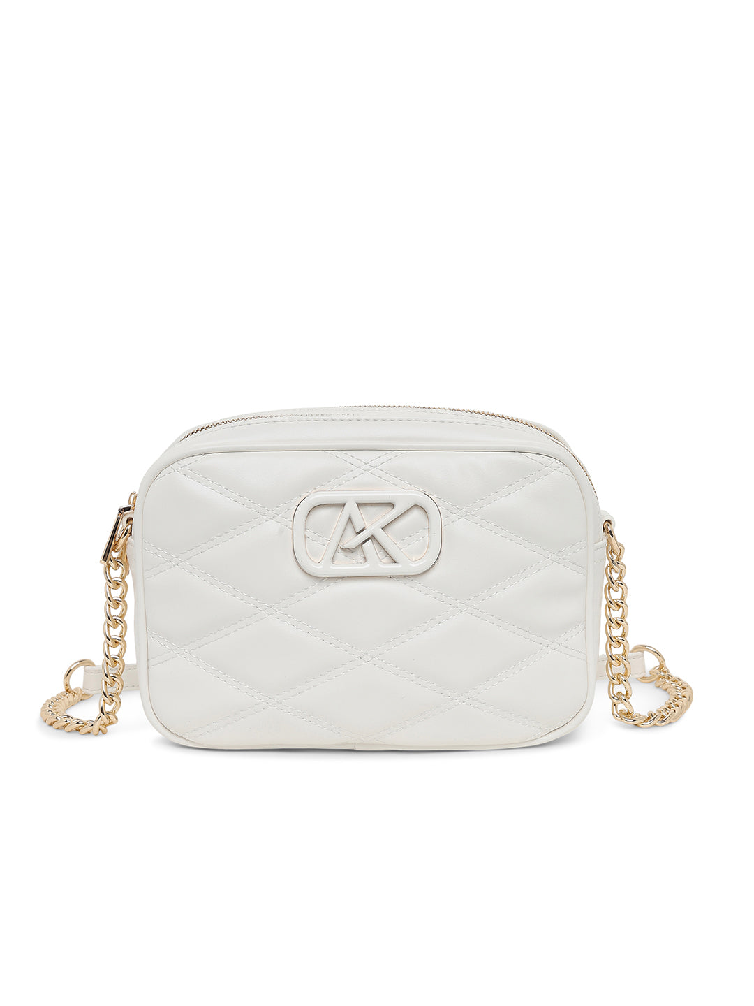 Stamford 2 Compartments Medium Sling Bag White