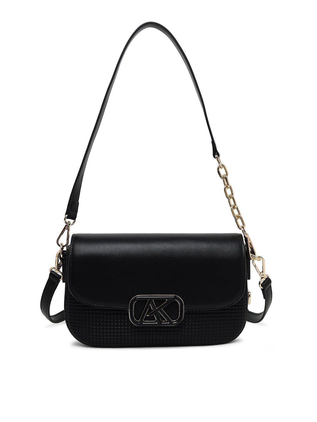 Parklane Flap Medium Sling Bag Black