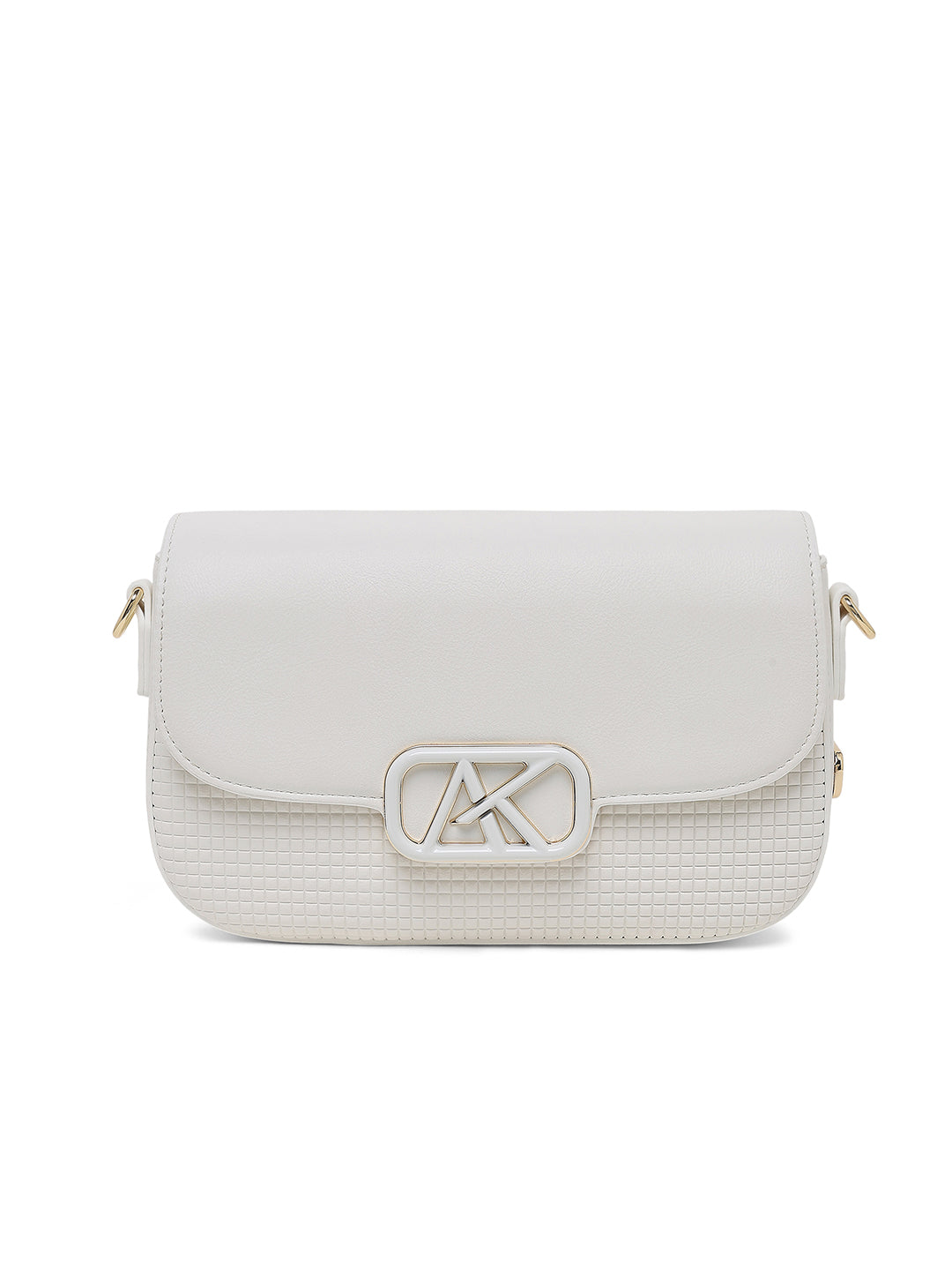 Parklane Flap Medium Sling Bag White