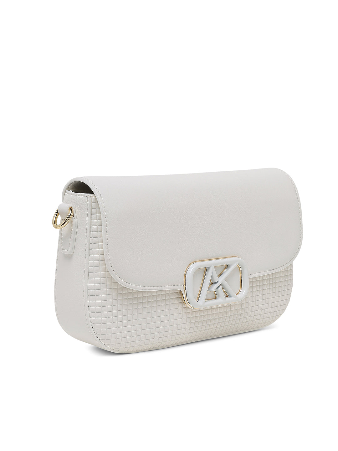 Parklane Flap Medium Sling Bag White