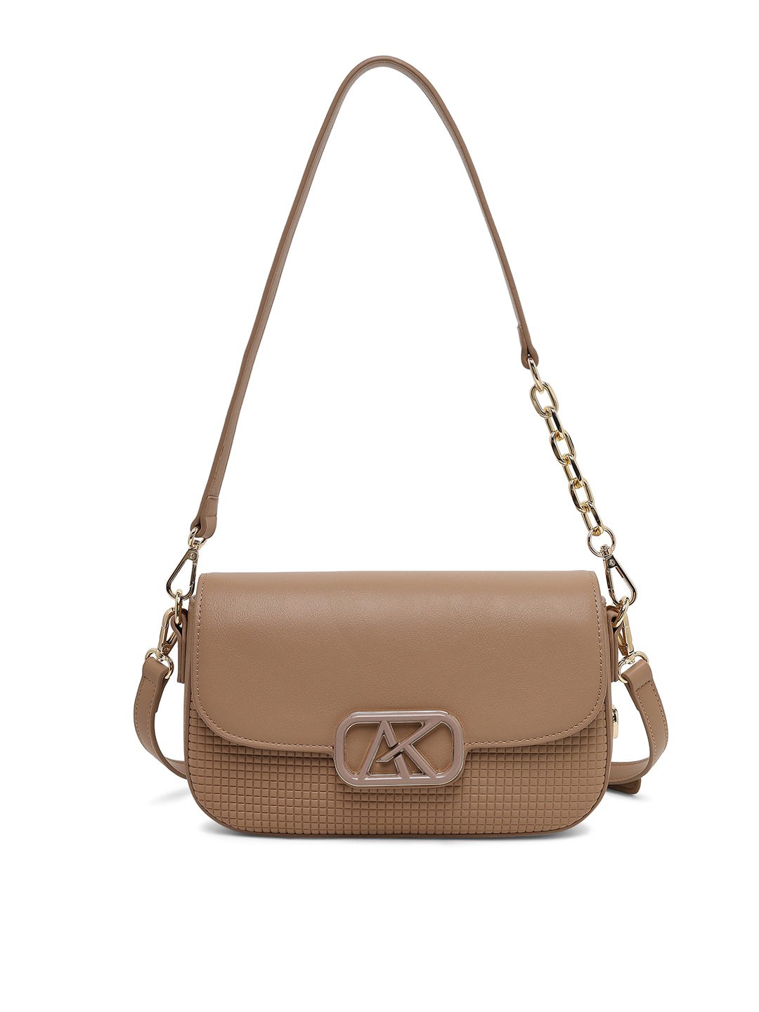 Parklane Flap Medium Sling Bag Beige