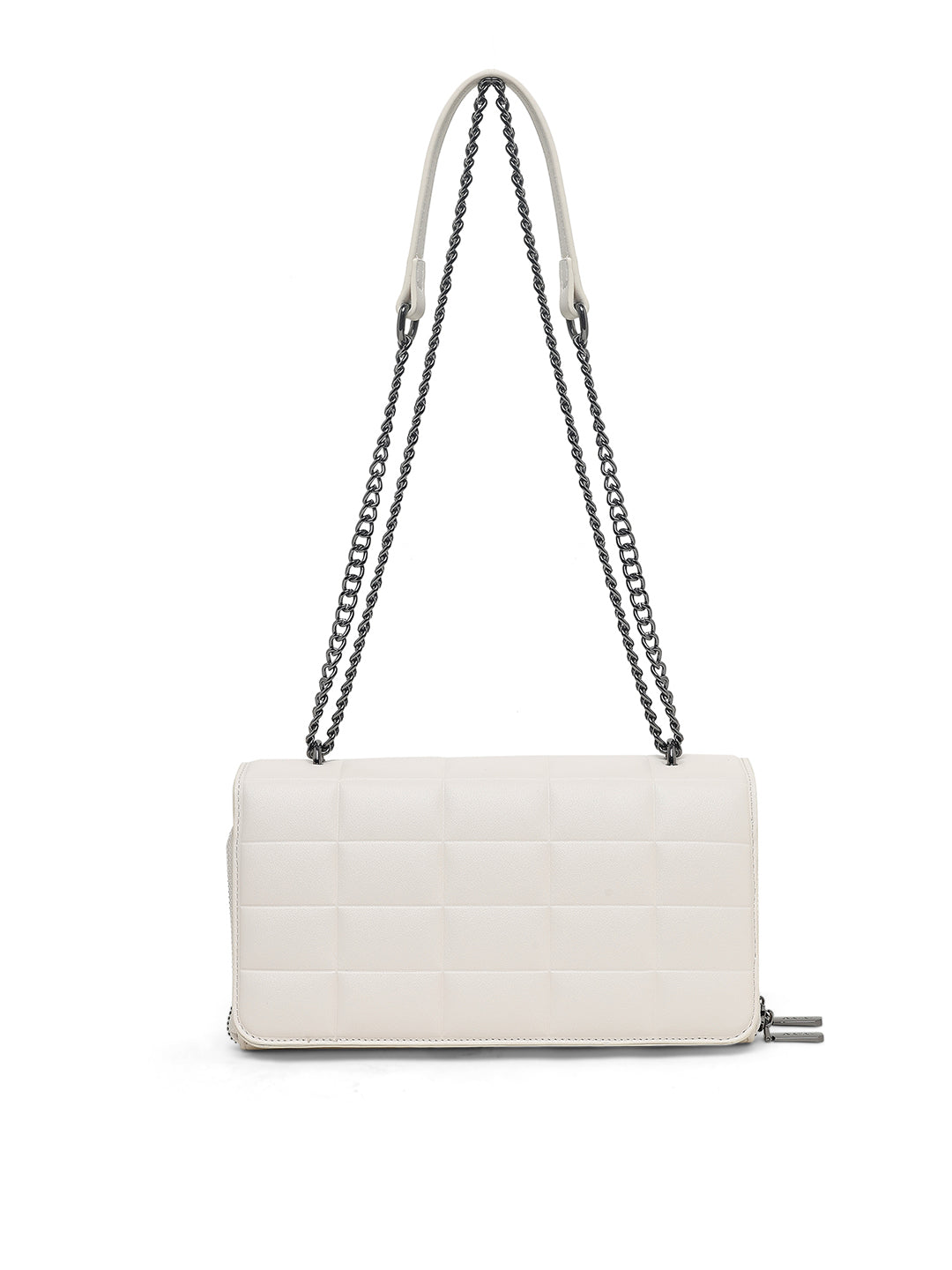 Chelsea Flap Medium Sling Bag White