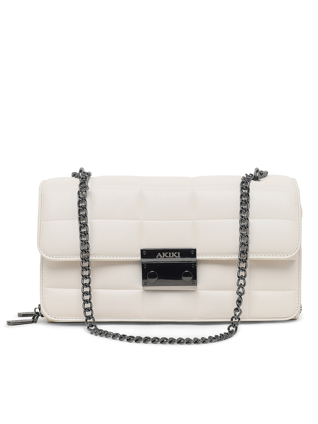 Chelsea Flap Medium Sling Bag White