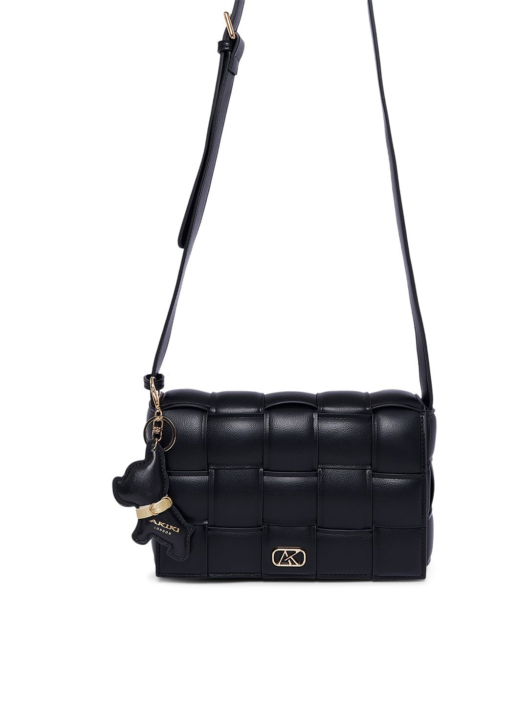 Ealing 24 Small Flap Sling Bag Black