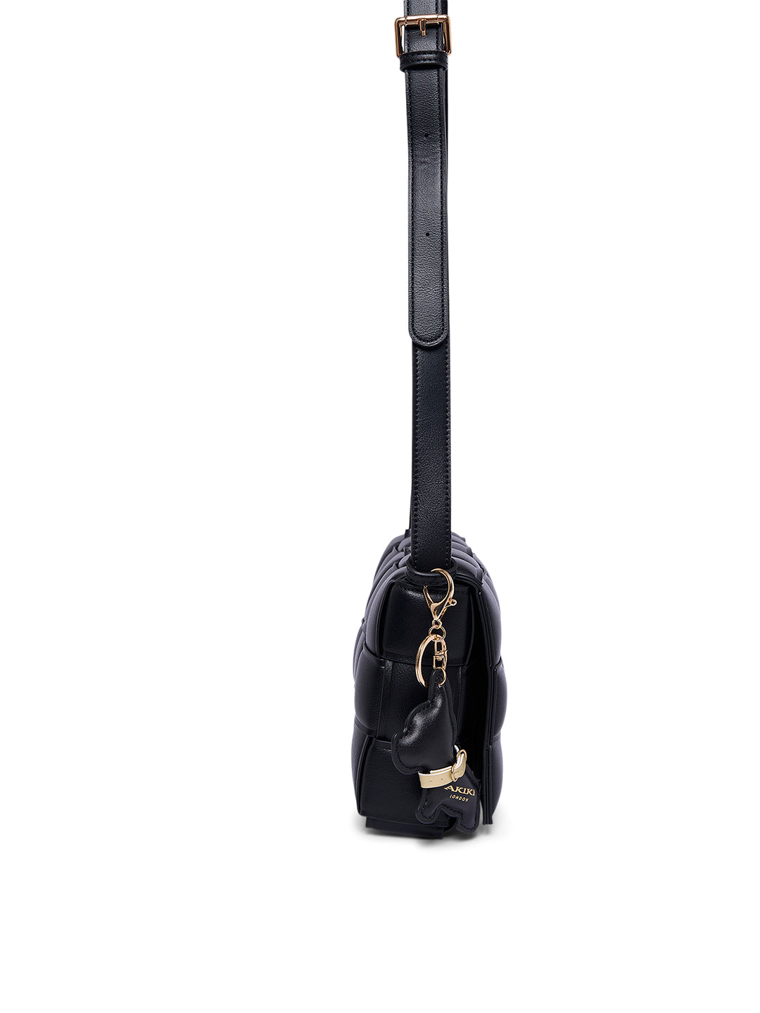 Ealing 24 Small Flap Sling Bag Black