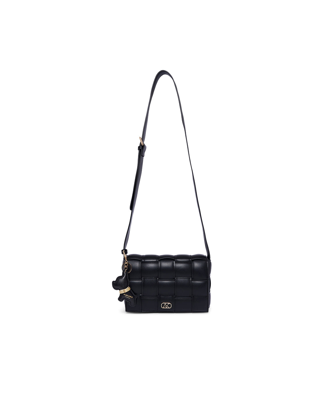 Ealing 24 Small Flap Sling Bag Black