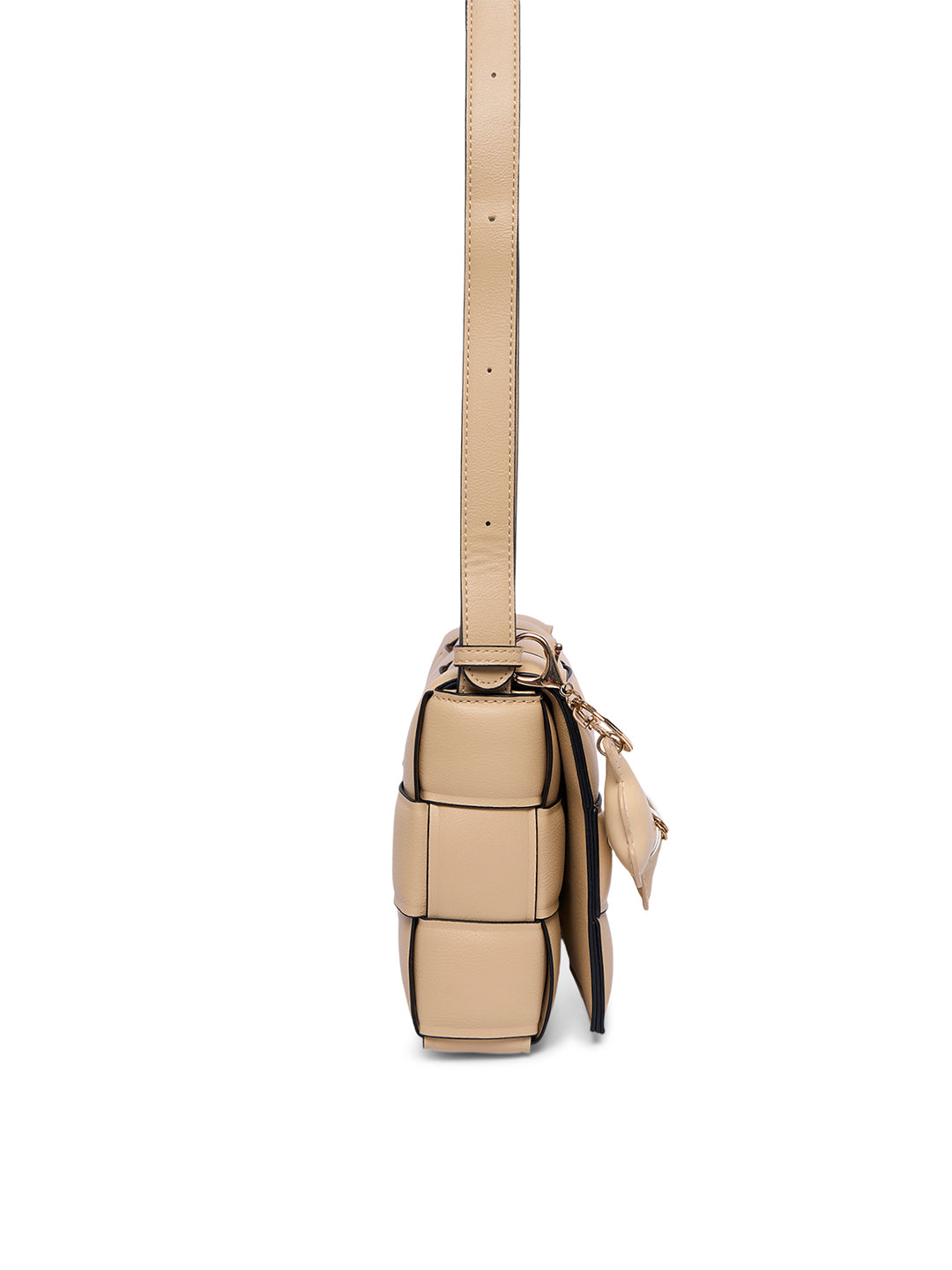 Ealing 24 Small Flap Sling Bag Beige