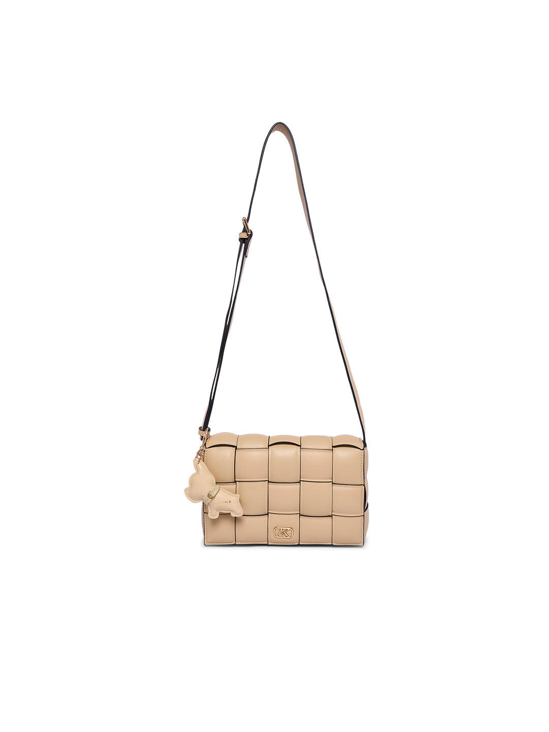 Ealing 24 Small Flap Sling Bag Beige