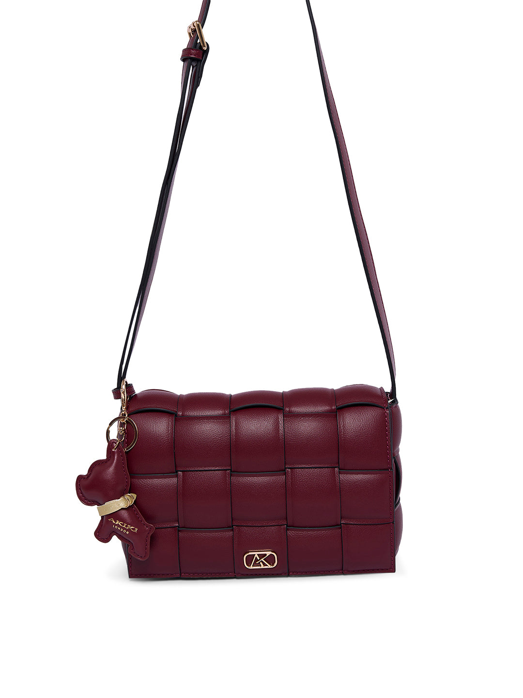Ealing 24 Small Flap Sling Bag Wine