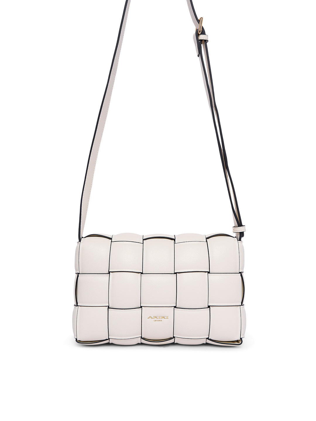 Ealing 24 Small Flap Sling Bag Off White
