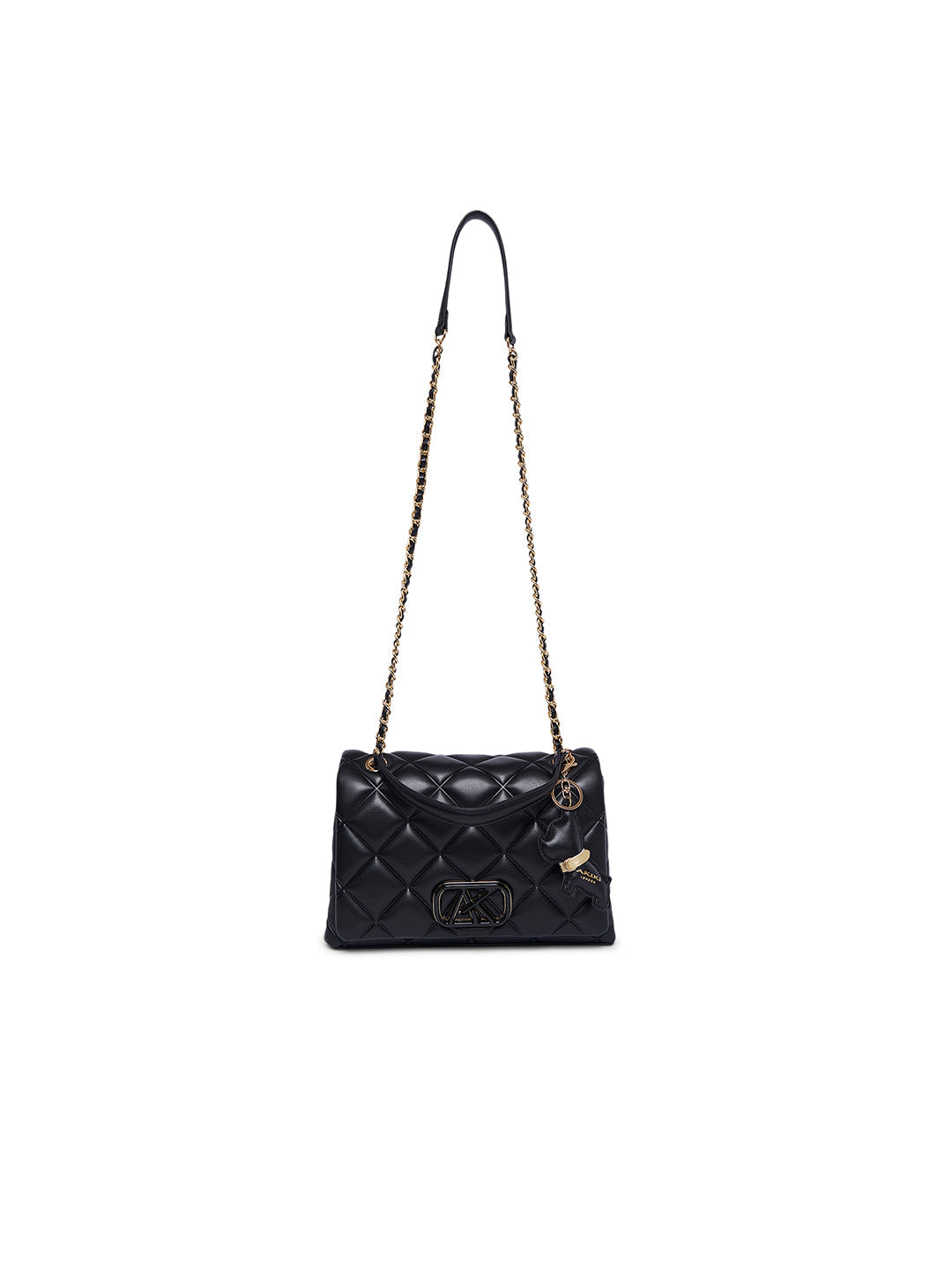 Danson 26 Small Flap Sling Bag Black