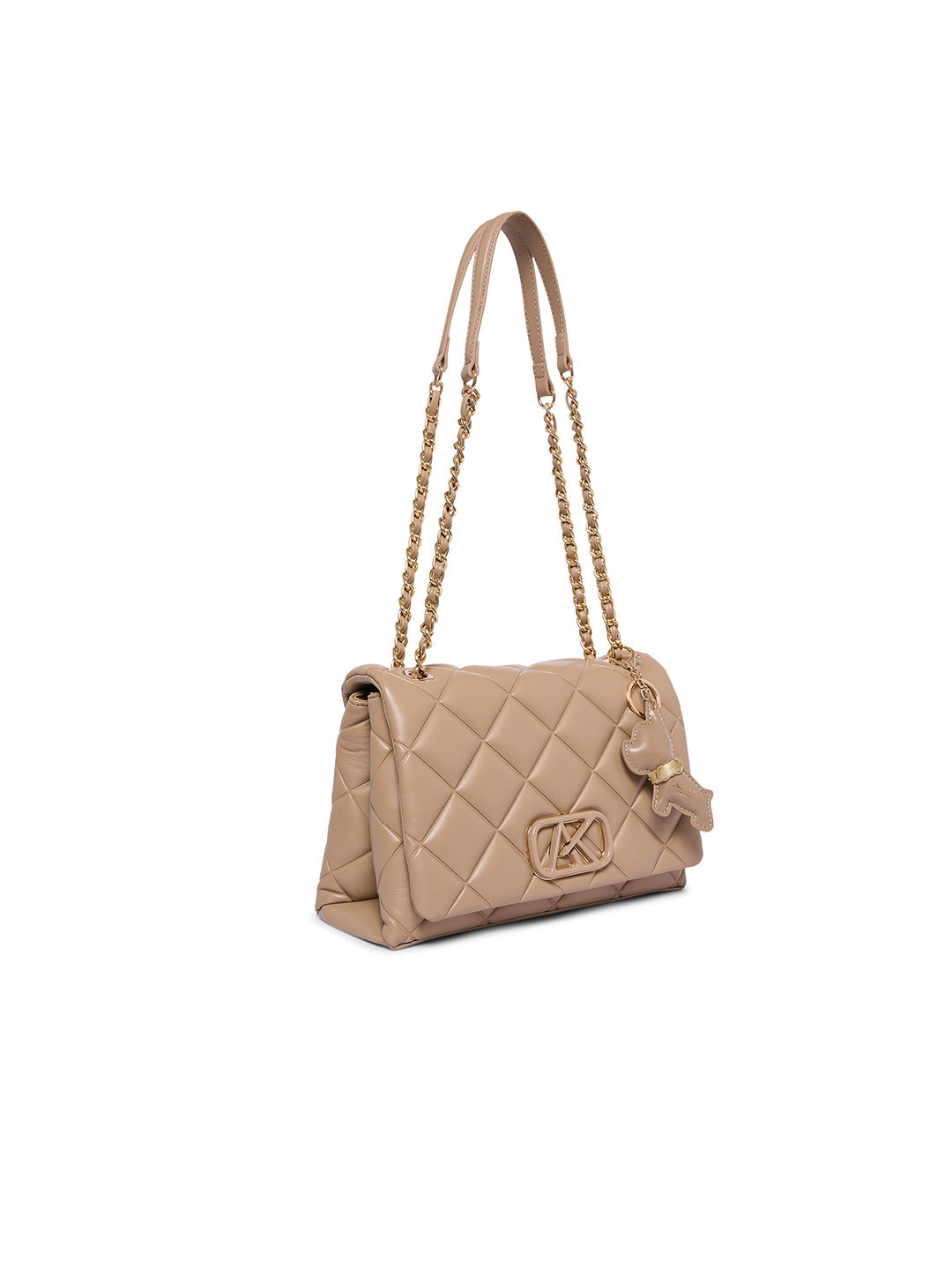 Danson 26 Small Flap Sling Bag Beige