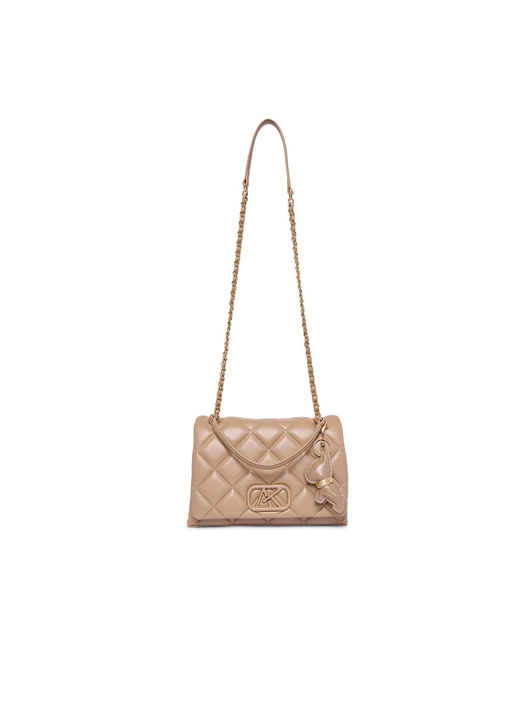 Danson 26 Small Flap Sling Bag Beige