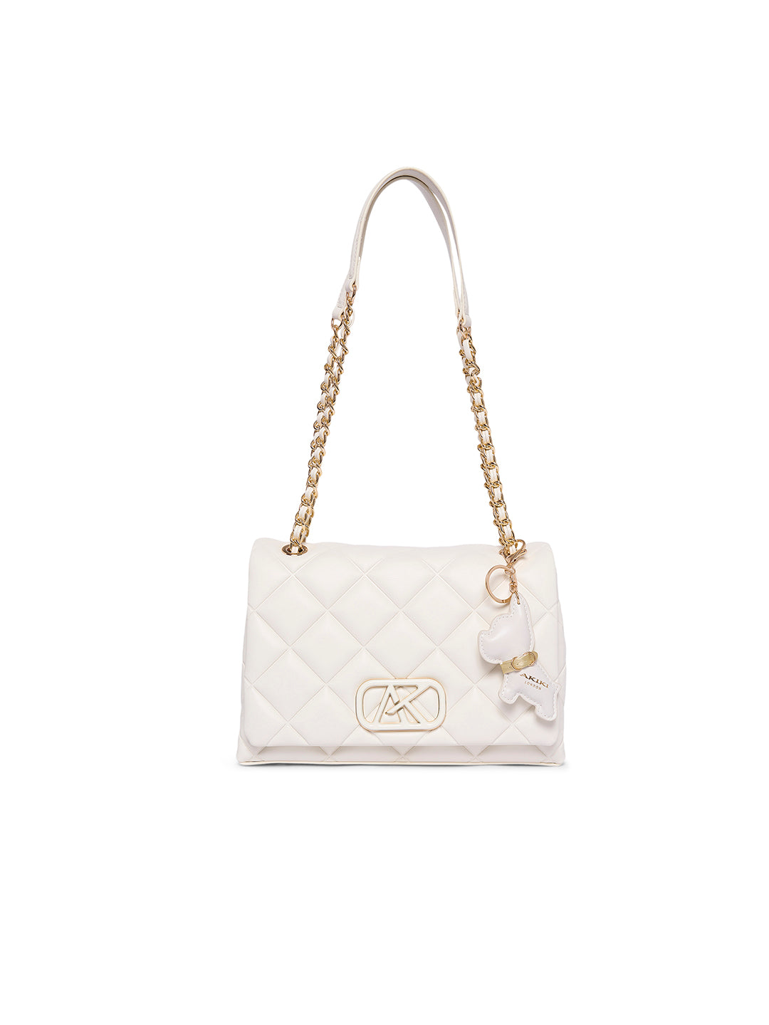 Danson 26 Small Flap Sling Bag Off White