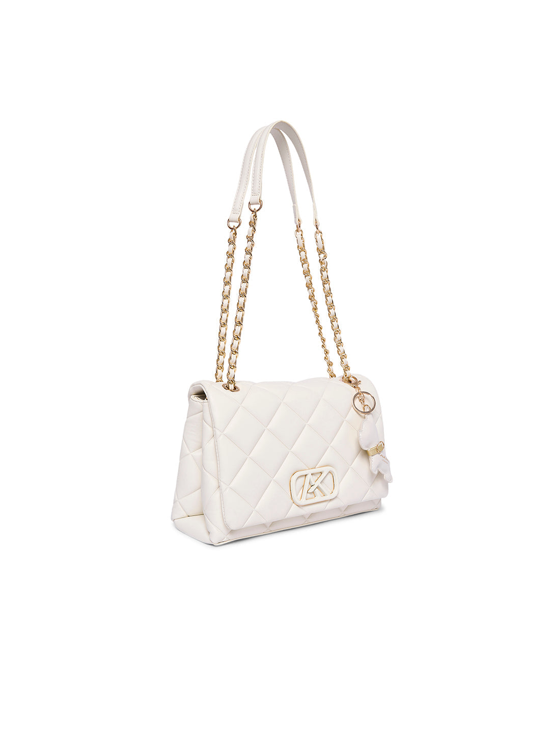 Danson 26 Small Flap Sling Bag Off White