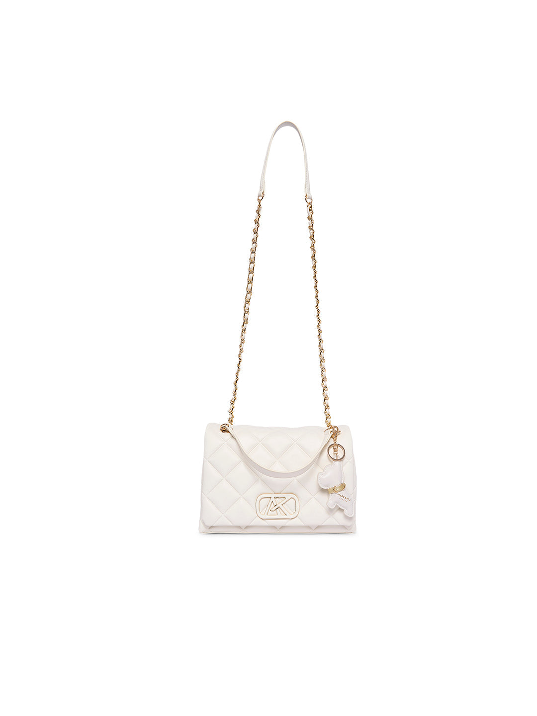Danson 26 Small Flap Sling Bag Off White