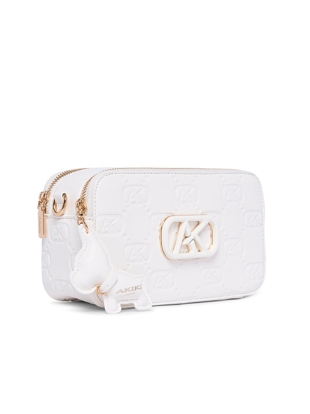 Kew 22 Box Small Sling Bag White