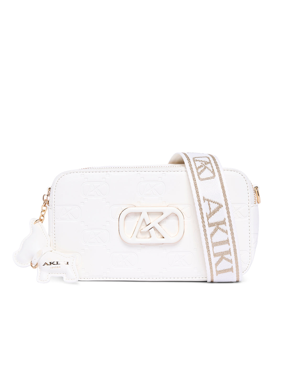Kew 22 Box Small Sling Bag White