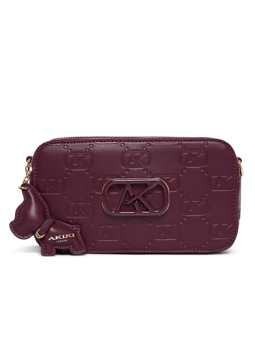 Kew 22 Box Small Sling Bag Maroon