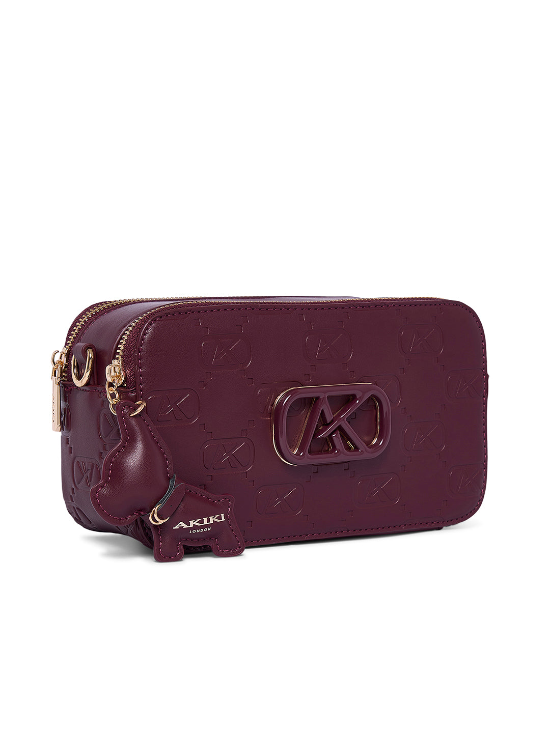 Kew 22 Box Small Sling Bag Maroon