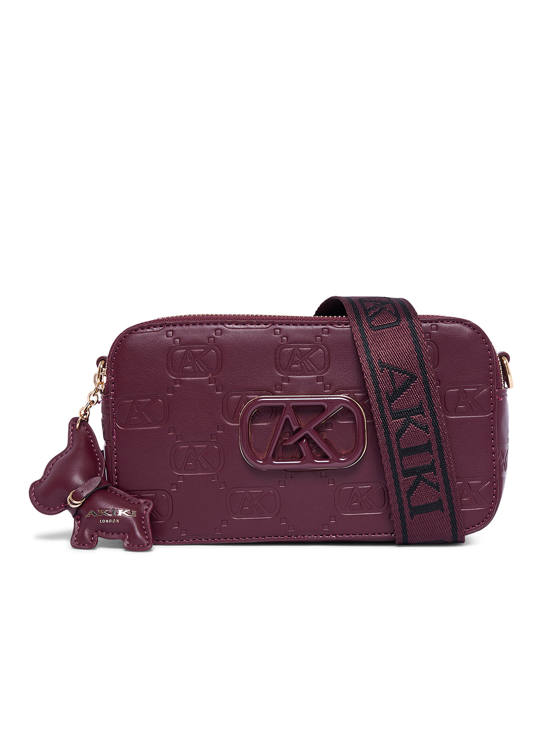 Kew 22 Box Small Sling Bag Maroon