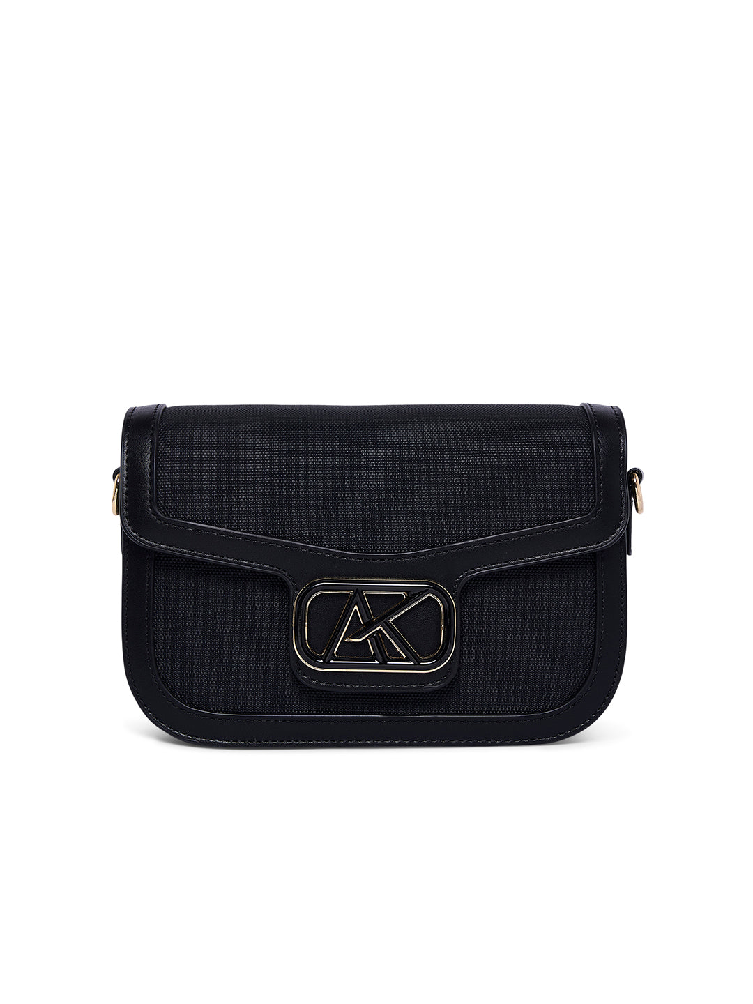 Kilburn 21 Flap Medium Sling Bag Black