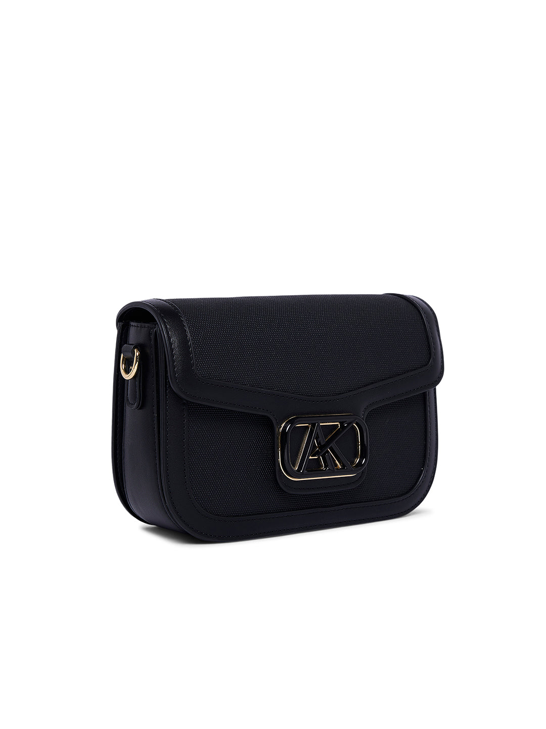 Kilburn 21 Flap Medium Sling Bag Black