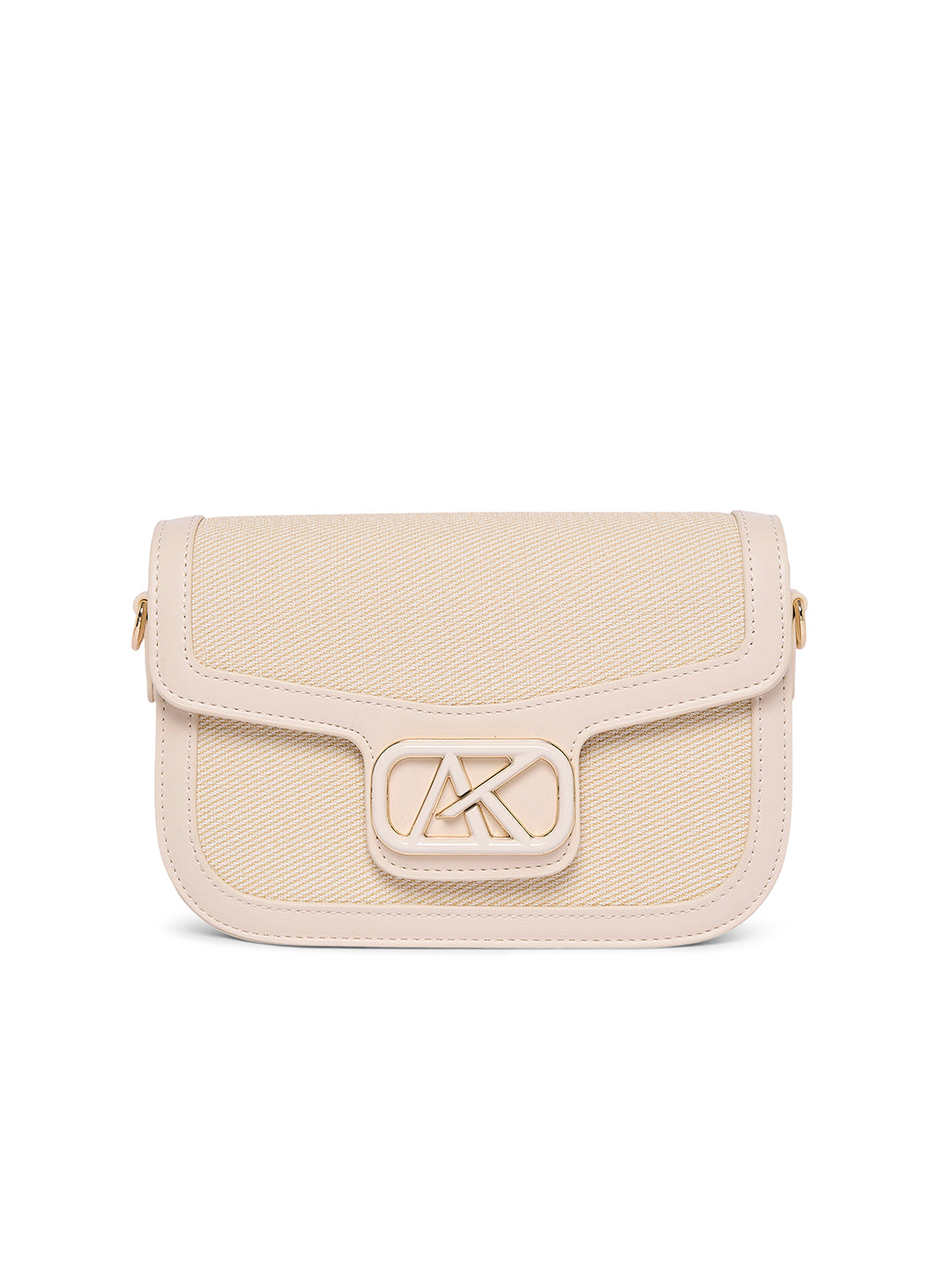 Kilburn 21 Flap Medium Sling Bag Off White