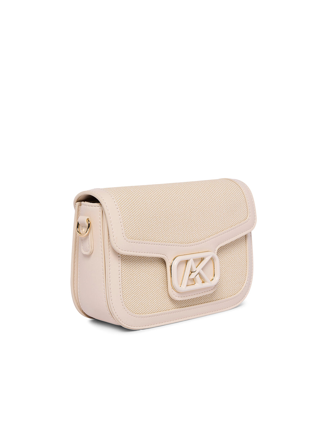 Kilburn 21 Flap Medium Sling Bag Off White