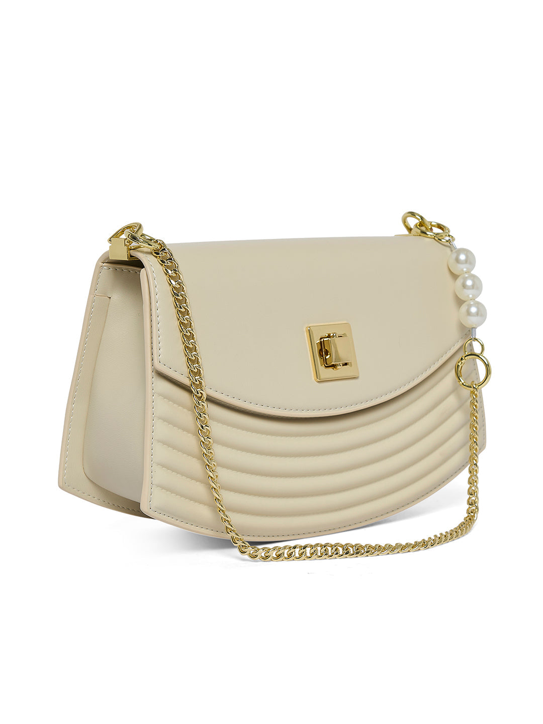 Bromley 27 Flap Small Handbag White