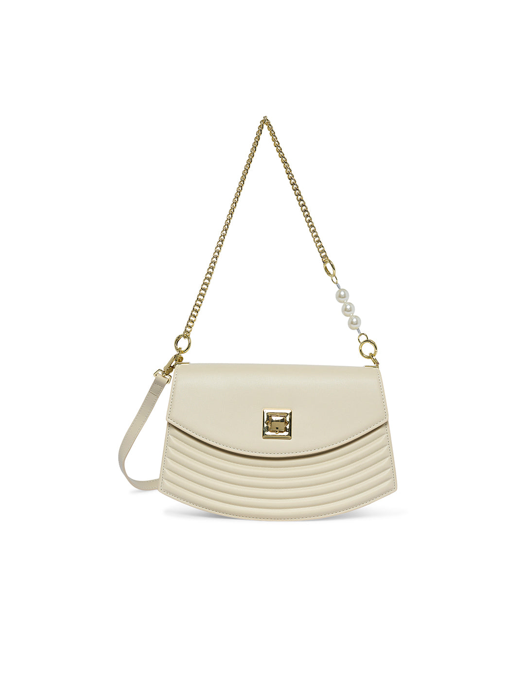 Bromley 27 Flap Small Handbag White