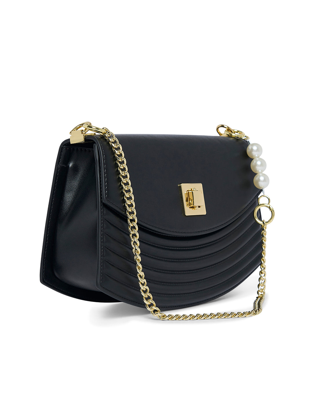 Bromley 27 Flap Small Handbag Black