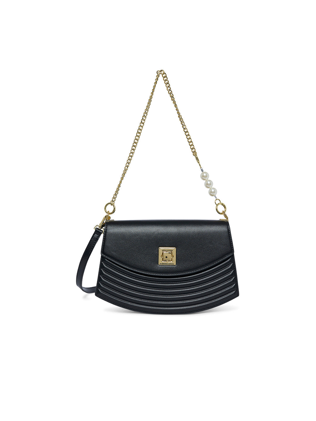 Bromley 27 Flap Small Handbag Black