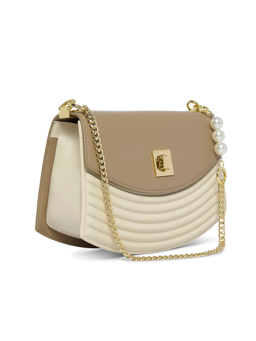 Bromley 27 Flap Small Handbag Sand
