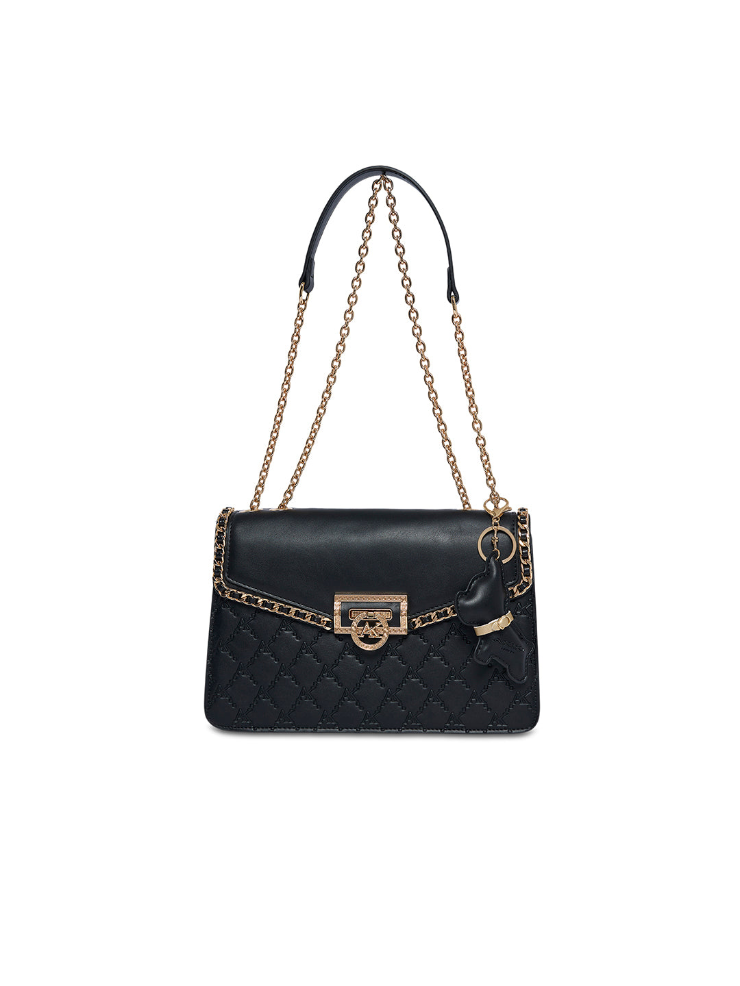 Hampstead 26 Flap Small Sling Bag Black