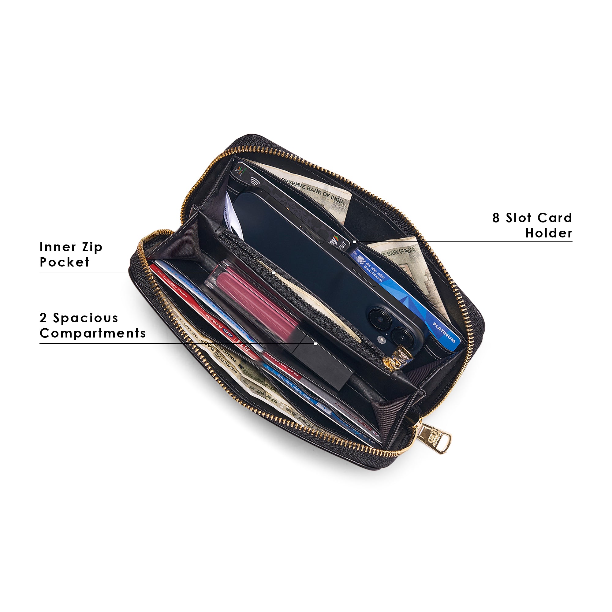 Amesbury 20 Za Large Wallet Black