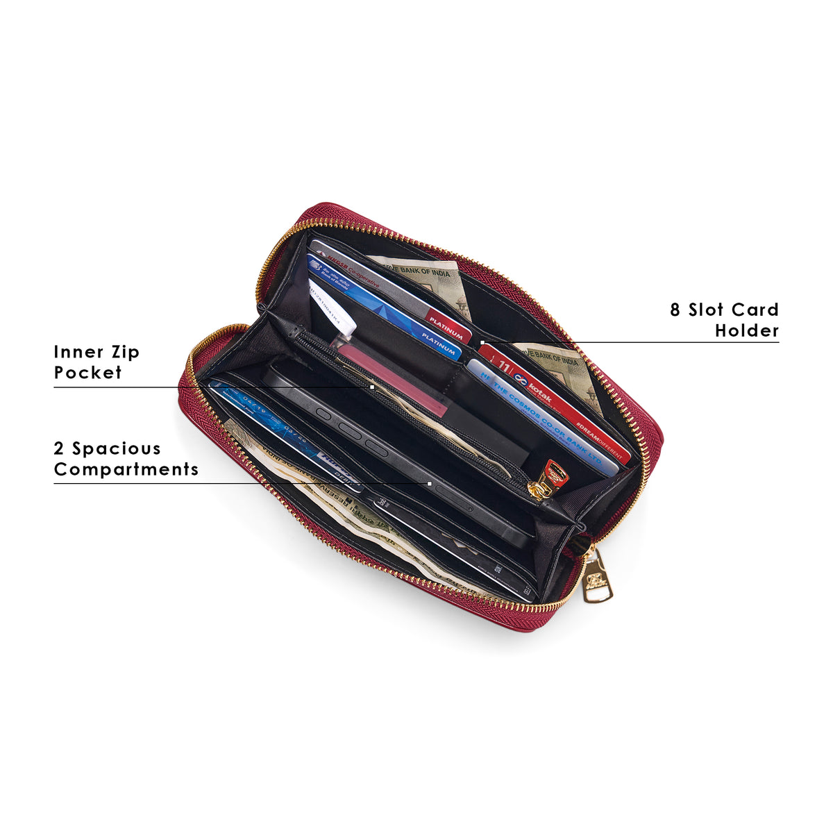 Amesbury 20 Za Large Wallet Red