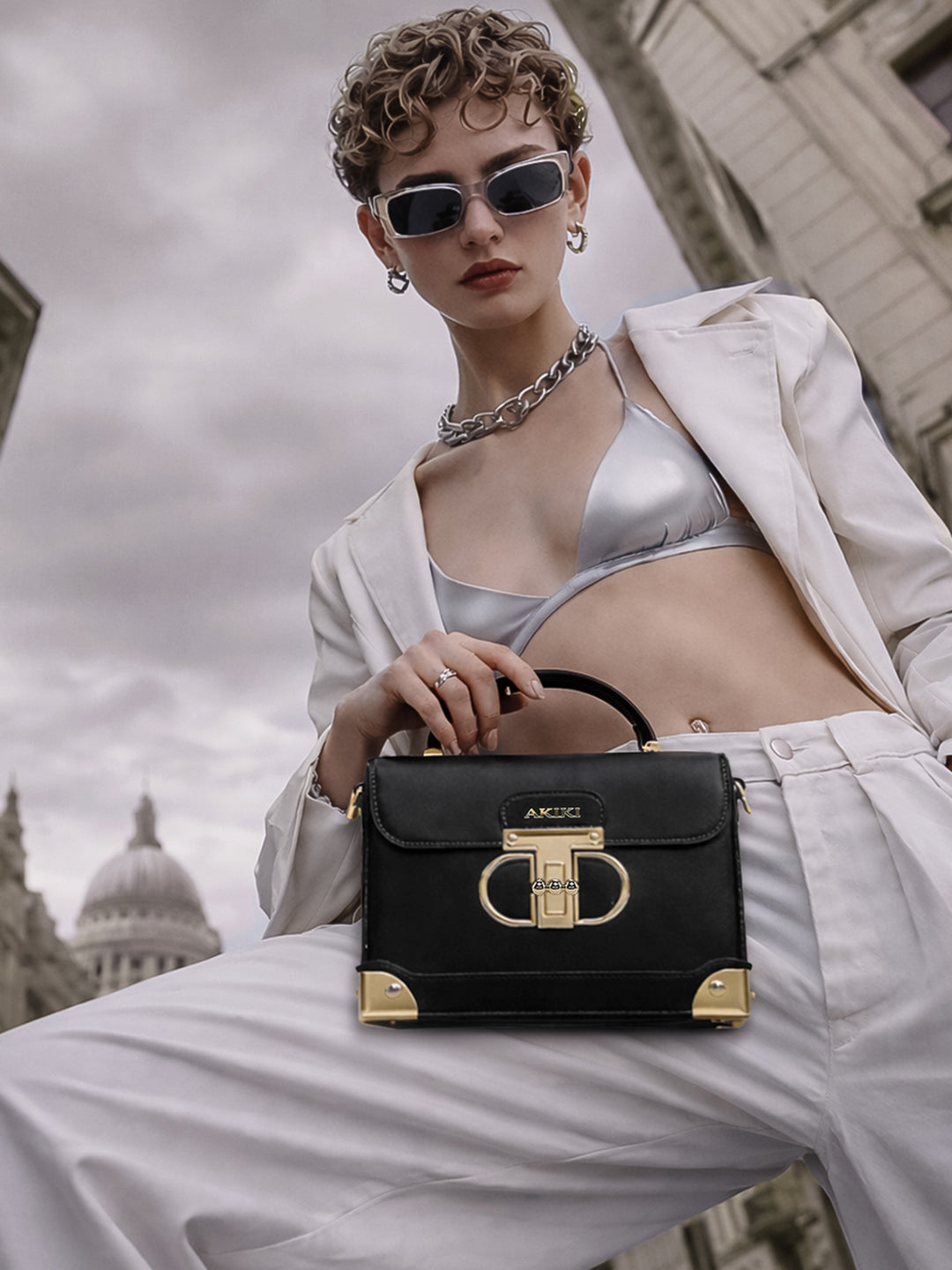 Westminster Small Satchel Bag Black