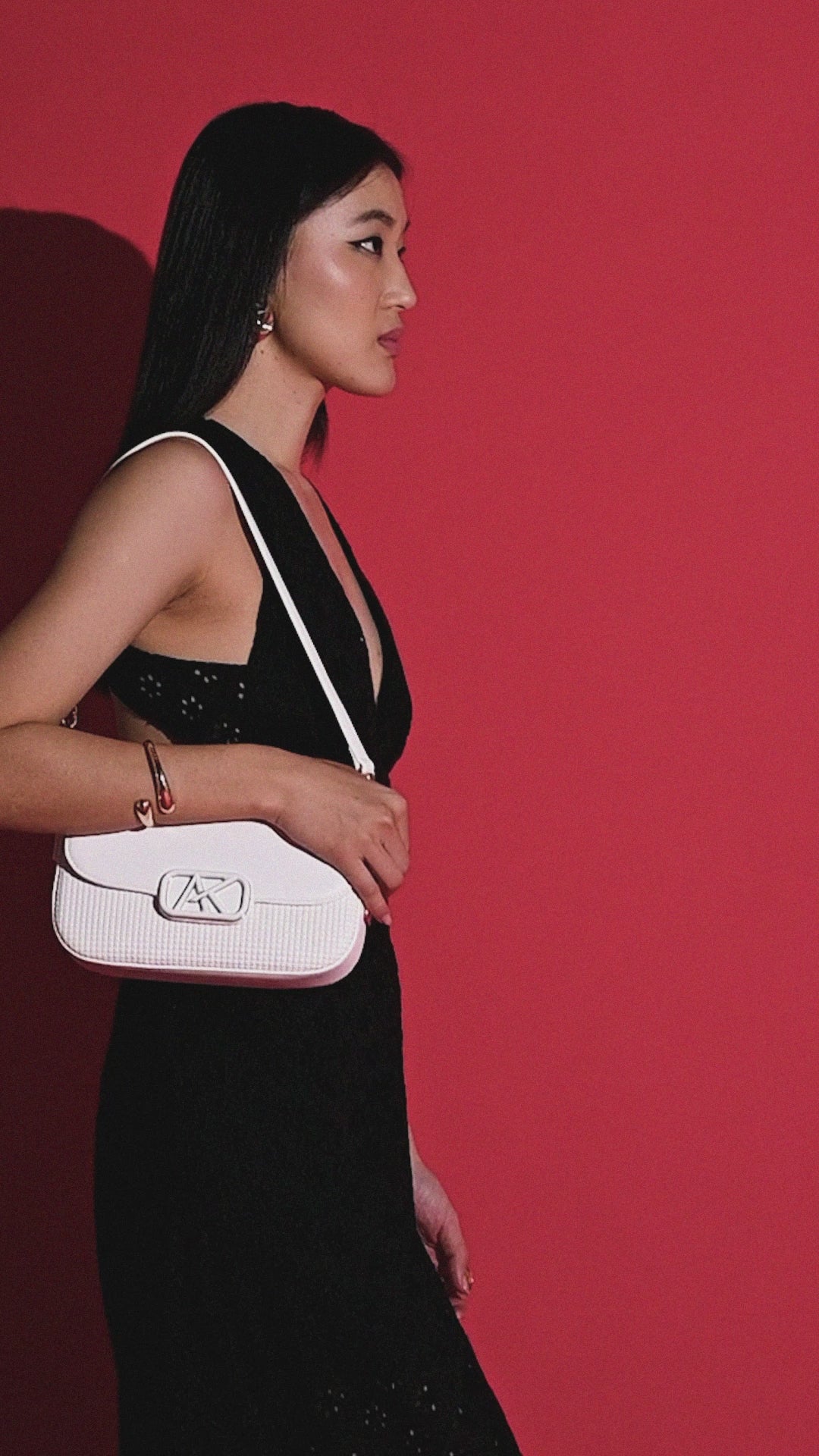 Parklane Flap Medium Sling Bag White