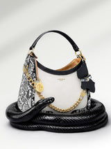 Brixton 25 Hobo Small Handbag White