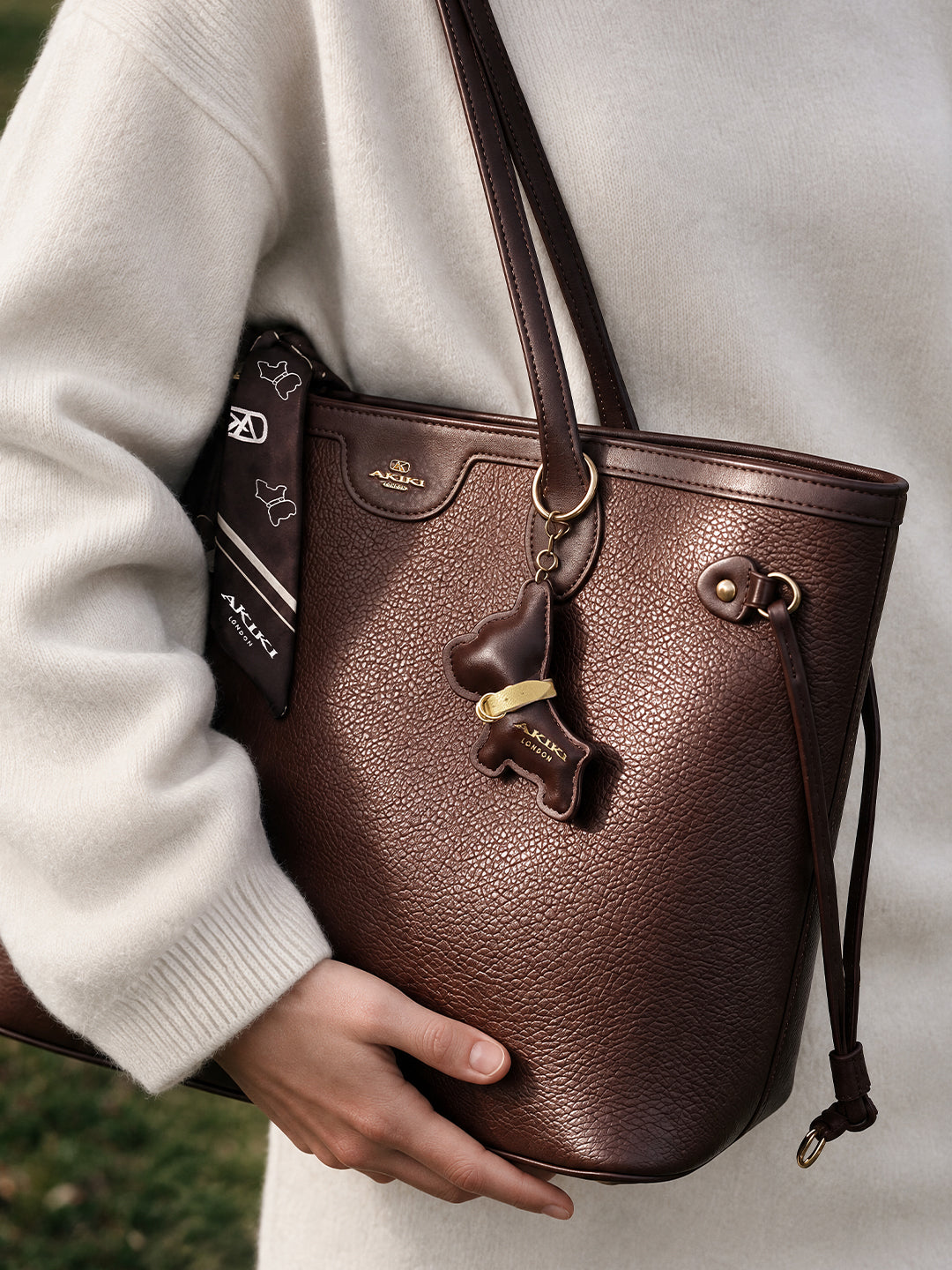 Norwood Large Brown Tote Bag