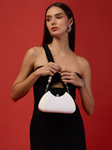 Bexley Small Frame Clutch White