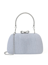 Barnet Small Frame Clutch Silver