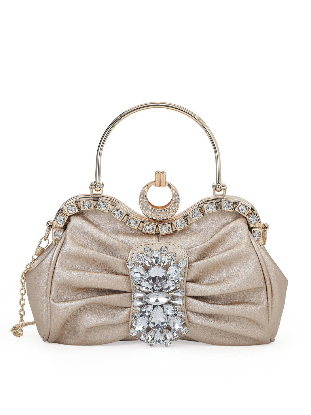 Kingston Small Frame Clutch Rose Gold